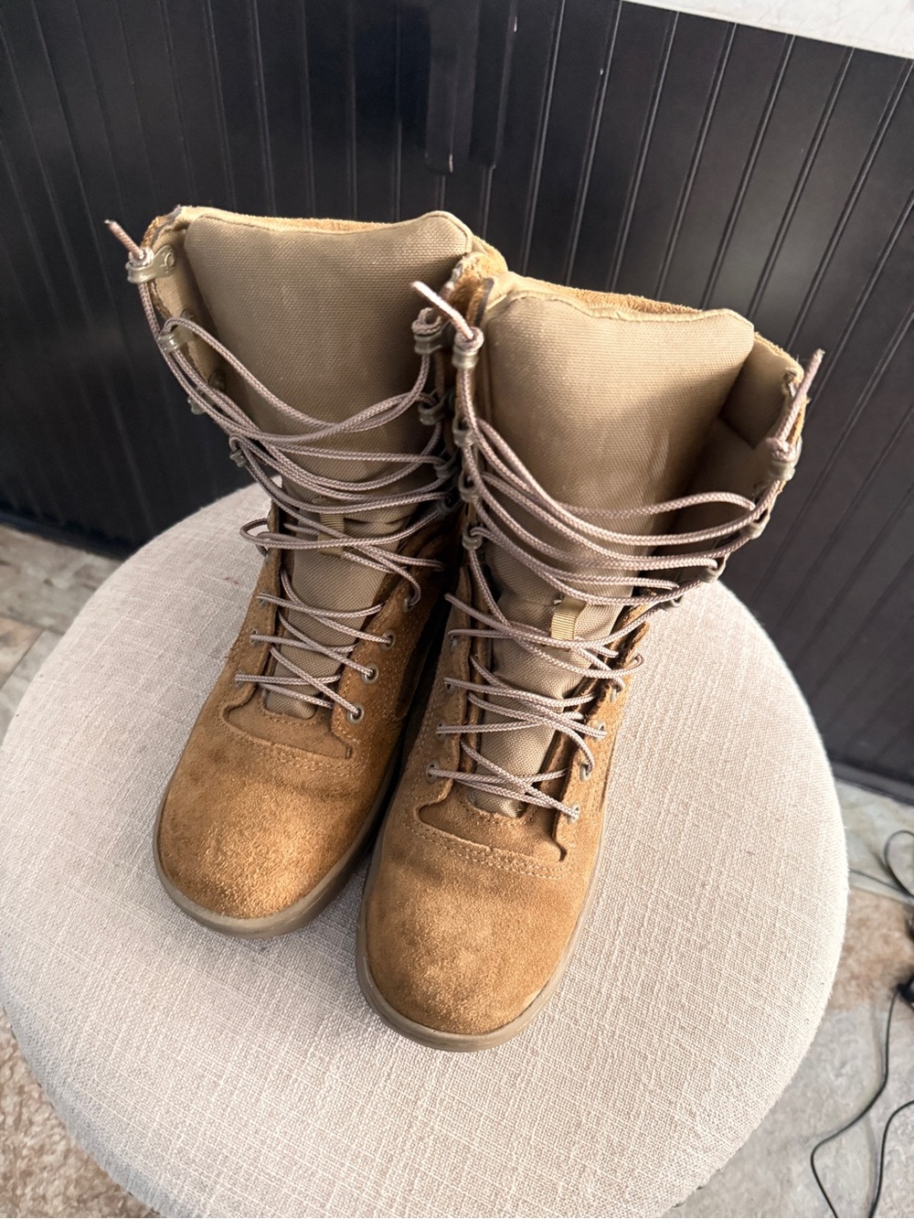 Reebok Women's Lace-Up Tactical Boots in Tan